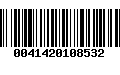 Código de Barras 0041420108532