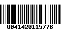 Código de Barras 0041420115776