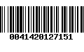 Código de Barras 0041420127151