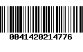 Código de Barras 0041420214776