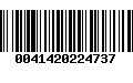 Código de Barras 0041420224737