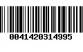 Código de Barras 0041420314995