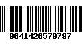 Código de Barras 0041420570797