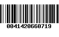 Código de Barras 0041420660719