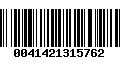 Código de Barras 0041421315762