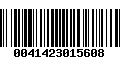 Código de Barras 0041423015608