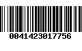 Código de Barras 0041423017756