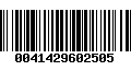 Código de Barras 0041429602505