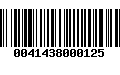 Código de Barras 0041438000125