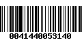 Código de Barras 0041440053140