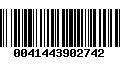 Código de Barras 0041443902742