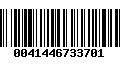 Código de Barras 0041446733701