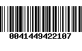 Código de Barras 0041449422107