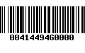 Código de Barras 0041449460000