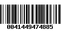 Código de Barras 0041449474885