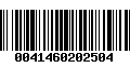 Código de Barras 0041460202504