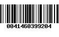 Código de Barras 0041460399204