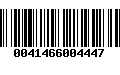 Código de Barras 0041466004447