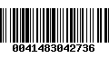 Código de Barras 0041483042736