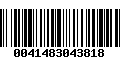 Código de Barras 0041483043818