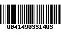 Código de Barras 0041490331403