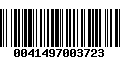 Código de Barras 0041497003723