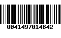 Código de Barras 0041497014842