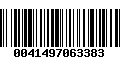 Código de Barras 0041497063383