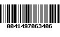 Código de Barras 0041497063406