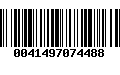 Código de Barras 0041497074488