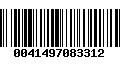 Código de Barras 0041497083312