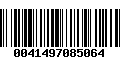 Código de Barras 0041497085064