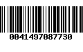 Código de Barras 0041497087730