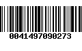 Código de Barras 0041497090273