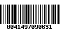 Código de Barras 0041497090631