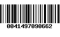 Código de Barras 0041497090662