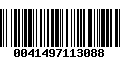 Código de Barras 0041497113088