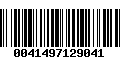 Código de Barras 0041497129041