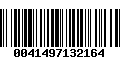 Código de Barras 0041497132164