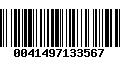 Código de Barras 0041497133567