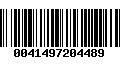 Código de Barras 0041497204489