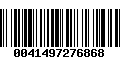 Código de Barras 0041497276868