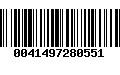 Código de Barras 0041497280551