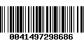 Código de Barras 0041497298686