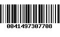 Código de Barras 0041497307708