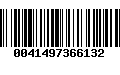 Código de Barras 0041497366132