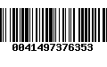 Código de Barras 0041497376353