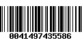 Código de Barras 0041497435586