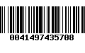 Código de Barras 0041497435708