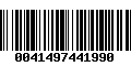 Código de Barras 0041497441990